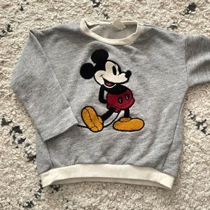 Zara Embroidered Mickey Sweatshirt size 2/3